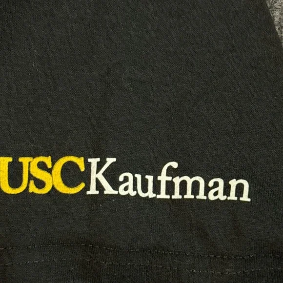 USC Shirt Mens Medium Black Graphic Kaufman Connections - Picture 6 of 9